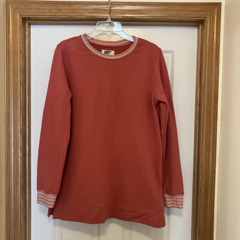 Lands' End Women's Red Sweatshirt